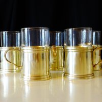 Масивни чаши от месинг. , снимка 11 - Антикварни и старинни предмети - 24836414