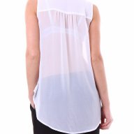 бяла риза отзад по-дълга, снимка 1 - Ризи - 17772639