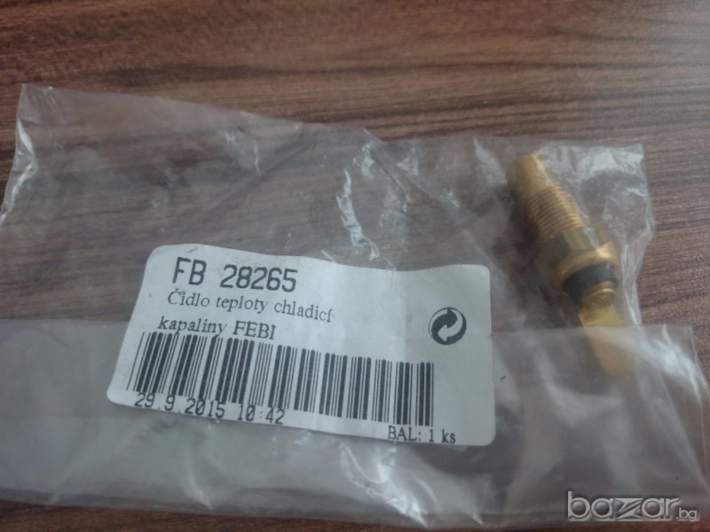 Продавам FEBI BILSTEIN FB 28265 датчик, температура на охладителната течност месинг, снимка 1
