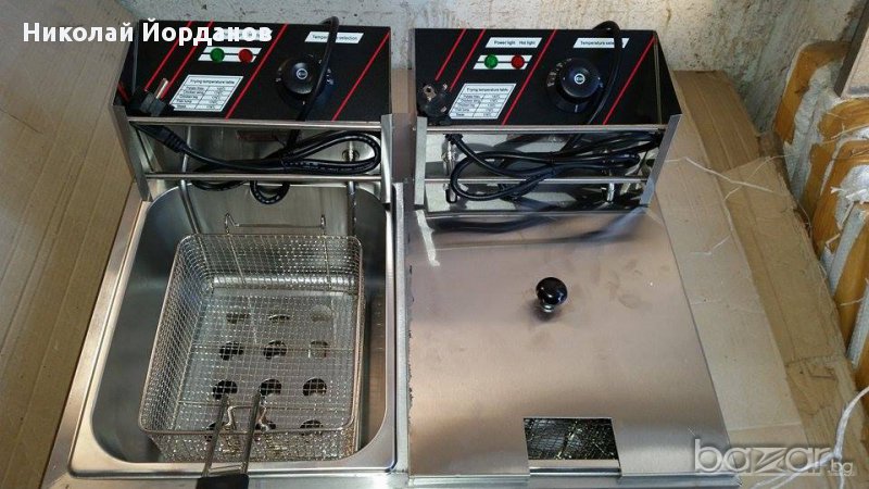 ФРИТЮРНИК ПРОФЕСИОНАЛЕН ДВОЕН, снимка 1