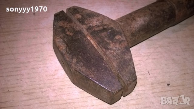 стар раздвижен ключ-внос швеция-25х8см, снимка 3 - Ключове - 25537596