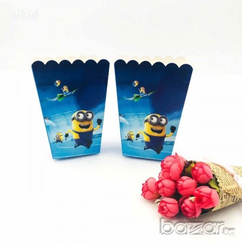 Minions Миньоните Парти кутия за дребни лакомства пуканки и др