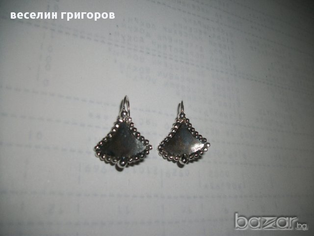 сребърни обеци
