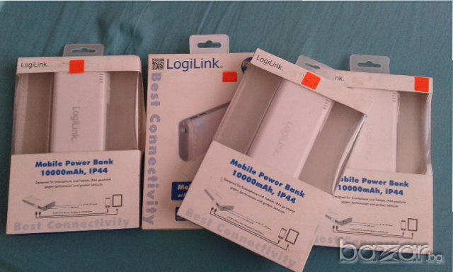 Logilink Mobile Power Bank 10000mAh, IP44 мобилно зарядно за таблети и смартфони, снимка 6 - Външни батерии - 17801698