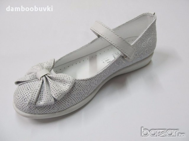 Обувки Ponki естествена кожа в бяло /31-36/, снимка 3 - Детски сандали и чехли - 17752073