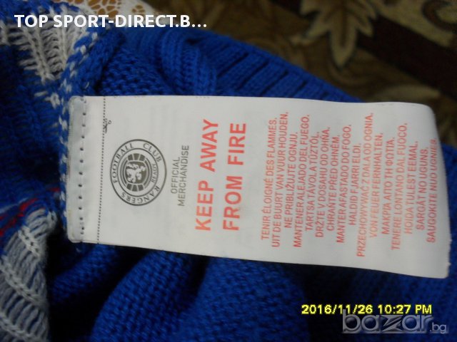 Мъжки пуловер -RANGERS  100% акрил  внос Англия., снимка 6 - Пуловери - 16766930