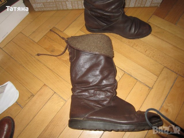 .ботуши -кожа ;Италия;Германия;БОТИ, снимка 3 - Дамски ботуши - 22128609