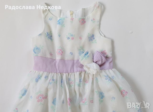 Рокля Розички - 80,92,98 и 116 см, снимка 2 - Бебешки рокли - 7745131