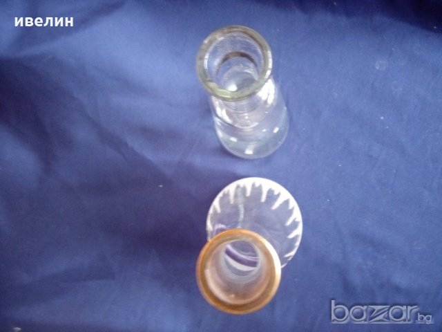 две стари шишета за олио,оцет, снимка 2 - Антикварни и старинни предмети - 20734578