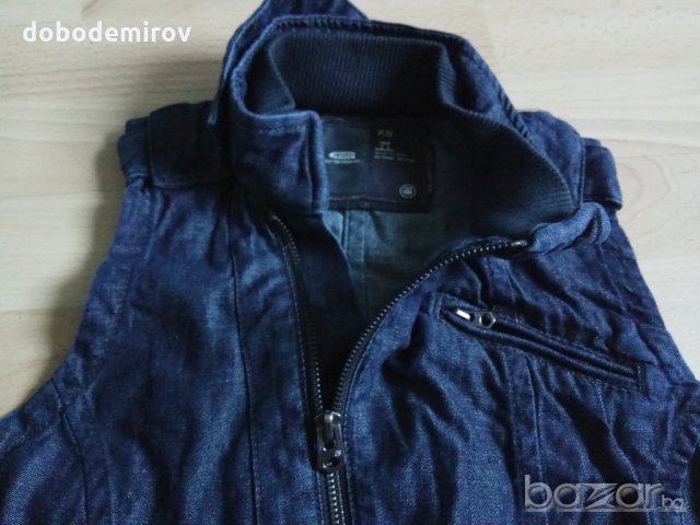 Деним елек G Star Denim Master gilet, оригинал, снимка 5 - Жилетки - 18733749