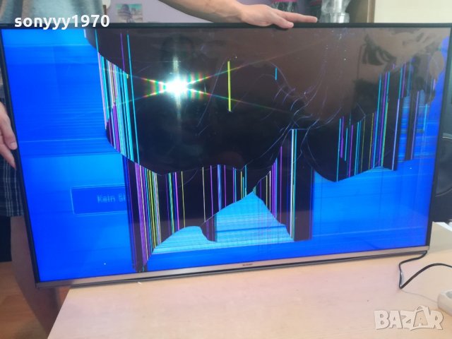 sharp smart tv-49 инча за ремонт/части-внос швеицария