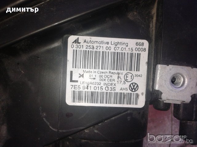 Ляв фар за VW T5 Xenon LED 2015г.7E5 941 015, снимка 4 - Части - 11843517