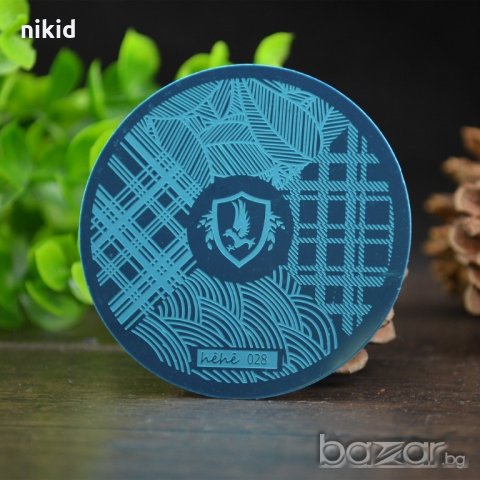 кръгла плочка / щампа шаблон за печат на нокти hehe 028, снимка 2 - Продукти за маникюр - 18253829