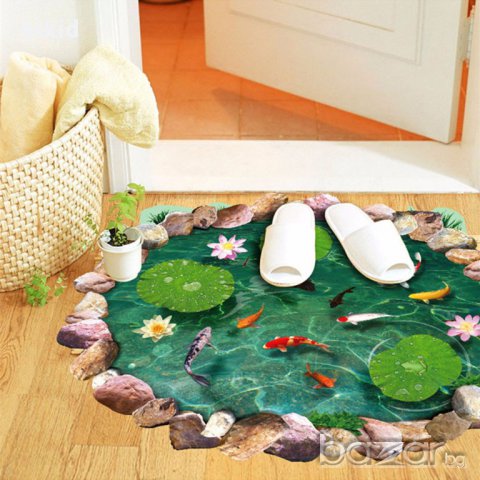 3D стикер лепенка спа у дома рибки за под плочки стена килим в Други в гр.  Ямбол - ID13854180 — Bazar.bg