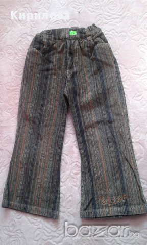 панталон от кадифе за 2-4 г., снимка 1 - Детски панталони и дънки - 17249263