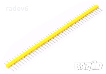 Мъжка рейка - гребен 1x40, жълта