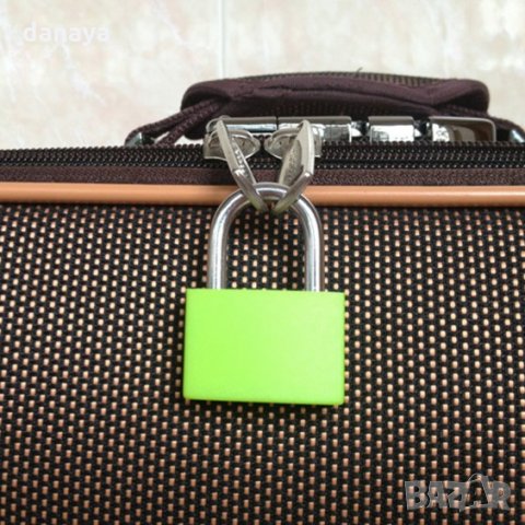 447 Малък катинар за куфар с два ключа катинар за багаж раници и сакове, снимка 2 - Куфари - 22199353