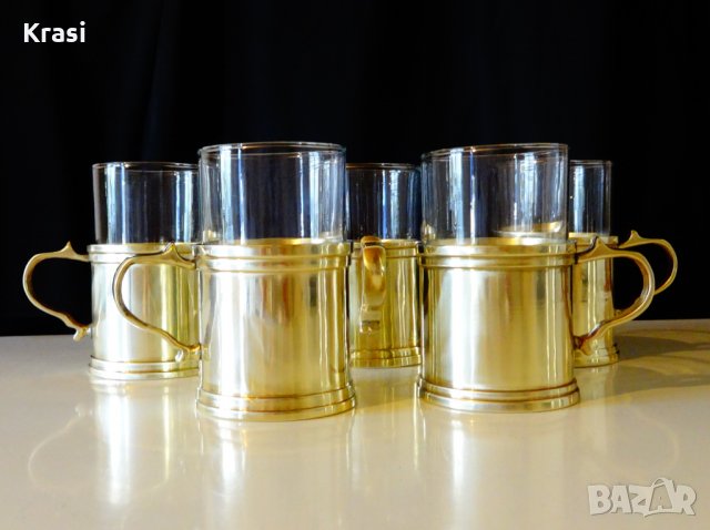 Масивни чаши от месинг. , снимка 11 - Антикварни и старинни предмети - 24836414