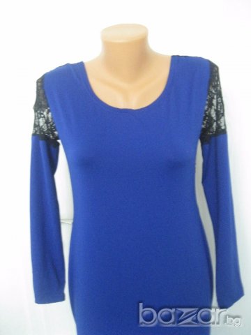 Дълга асиметрична рокля с гол гръб и дантела , снимка 5 - Рокли - 17557617