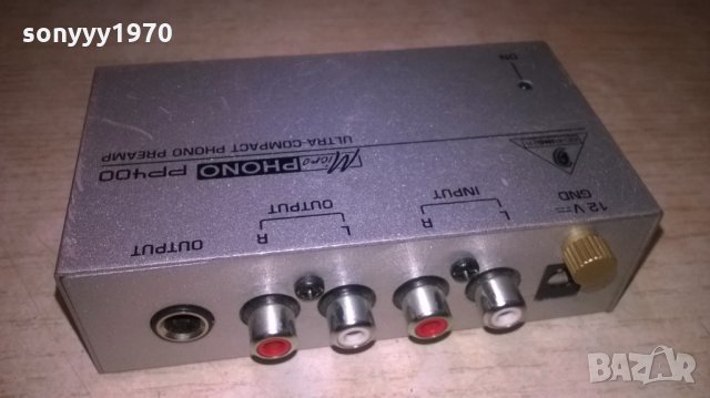 behringer pp400 ultra-compact phono preamp-внос швеция