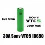 Презареждаща батерия Sony VTC5А 18650 2500mah 35A, снимка 1 - Други - 18632971