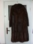 дълго кожено палто от естествена кожа, снимка 1 - Палта, манта - 25291646