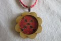 Дървени бижута с българска шевица, снимка 7