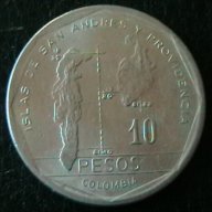 10 песо 1981, Колумбия, снимка 1 - Нумизматика и бонистика - 16327140