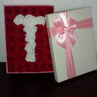 Кутии с хартиени рози, снимка 3 - Декорация за дома - 24676429