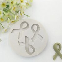 3 ленти символ Рак на Гърдата силиконов молд форма фондан шоколад гипс декор украса, снимка 1 - Форми - 24797326