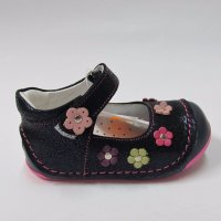 Бебешки обувки PONKI естествена кожа тъмно синьо 19/21, снимка 2 - Детски обувки - 19043631