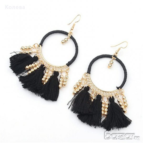 Нови обеци с пюскюли, снимка 1