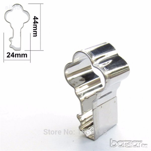 ключ ключе резец малка метална форма украса торта фондан бисквитки, снимка 1