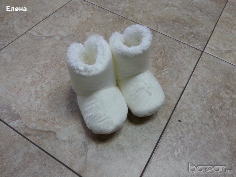 Плюшени бебешки декоративни ботушки, снимка 1