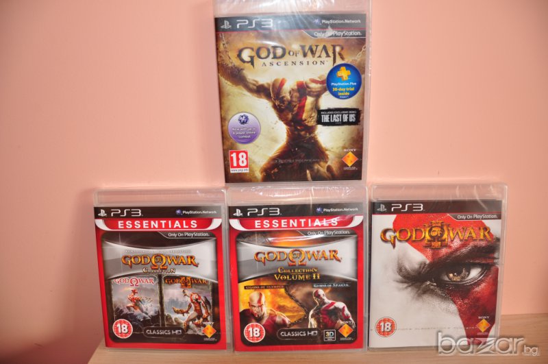 Нови игри.god of War Ascension,collection 1,2,god of 3, ps3, снимка 1