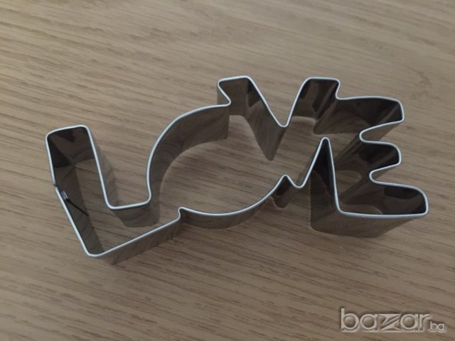 Резец – надпис LOVE – 1 бр., снимка 6 - Форми - 20500593