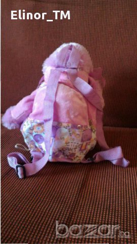 Плюшена раница-лилаво куче, снимка 3 - Плюшени играчки - 12986941