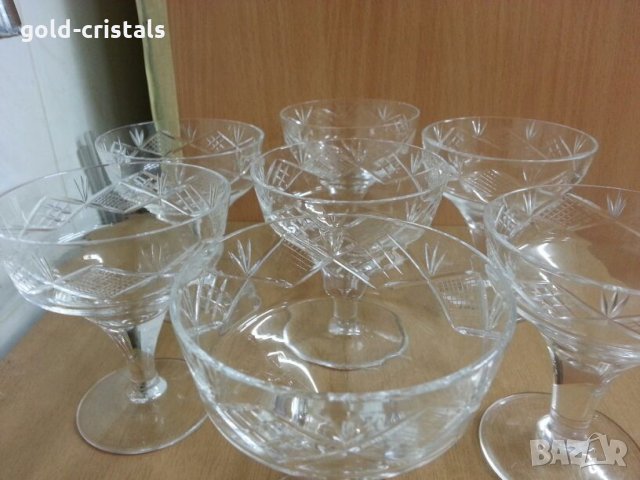 Кристални чаши за вино гравирани, снимка 11 - Сервизи - 22662075