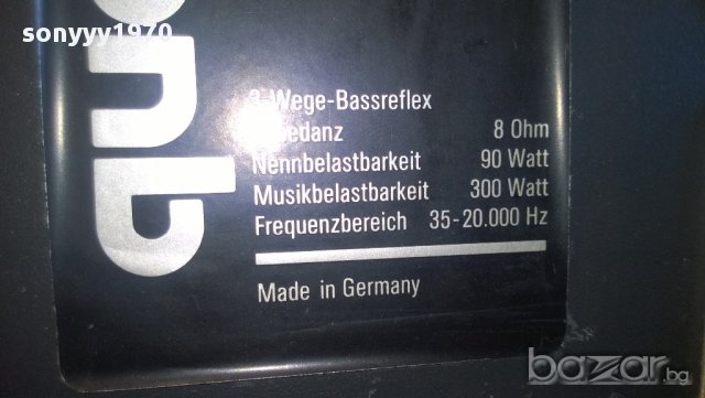 Quadral all-craft 3000-made in germany 8ohm-90/300w-70/27/27см-внос швеицария, снимка 14 - Тонколони - 11086401