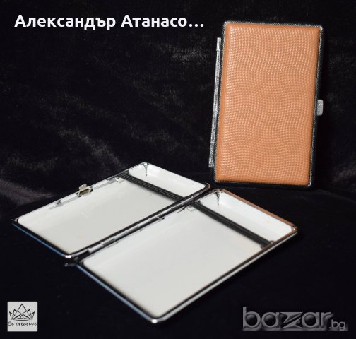 Стилна кожена табакера, снимка 5 - Други - 21092551
