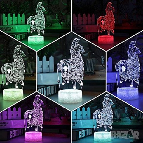 Fortnite Фортнайт тъч нощна лампа 7 цвята