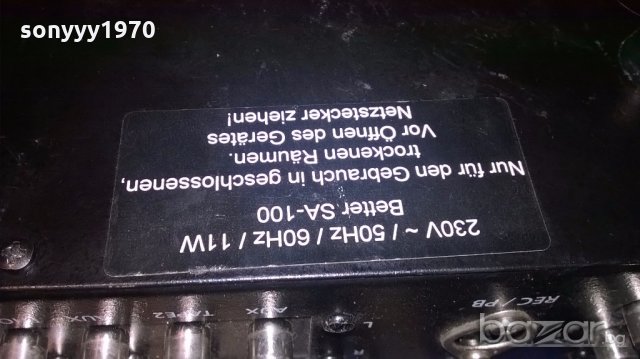mc crypt sa100 mixer-made in taiwan-внос швеицария, снимка 15 - Ресийвъри, усилватели, смесителни пултове - 18865665
