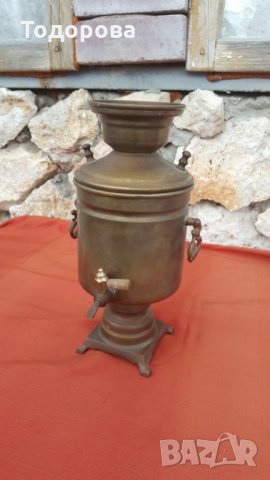 Стар месингов самовар-сувенир, снимка 2 - Антикварни и старинни предмети - 24395766