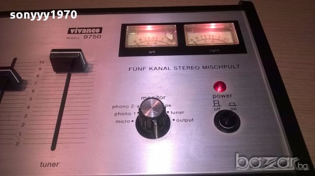 Vivanco 9750-mixer-музикантски мишпулт-внос швеицария, снимка 10 - Ресийвъри, усилватели, смесителни пултове - 15676539
