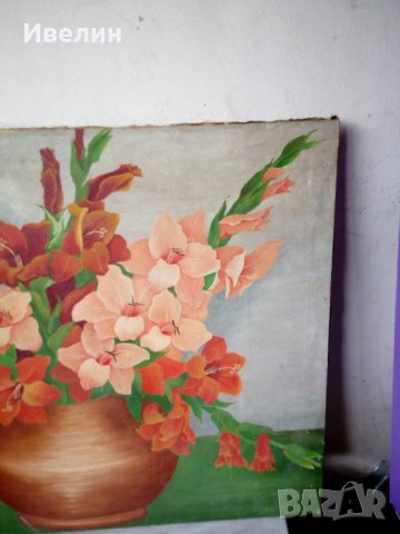 стара картина-цветя, снимка 4 - Картини - 23124869