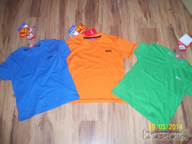 Нови детски тениски на Slazenger 3 цвята от Англия-размер-3-4-5г., снимка 2 - Детски тениски и потници - 7441752