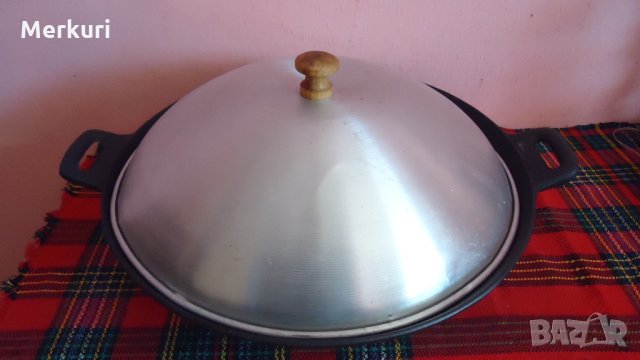 Чугунен  Wок ,тенджера ,тиган от 5л.  