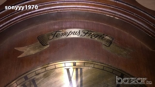 Hermle-ретро часовник-37х30х12см-внос швеицария, снимка 5 - Антикварни и старинни предмети - 17724868
