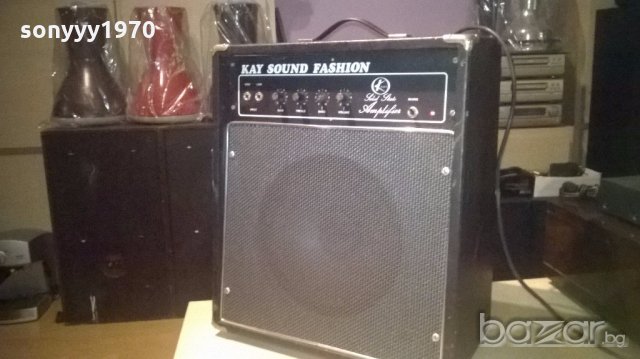 kay solid state amplifier-made in gdr-голямо кубе-внос швеицария, снимка 8 - Ресийвъри, усилватели, смесителни пултове - 19992665