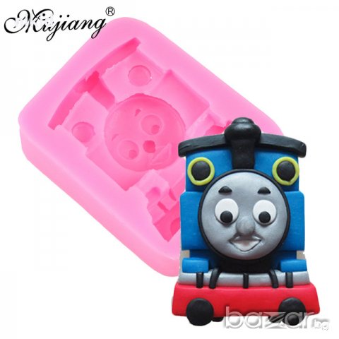 влакчето Томас Thomas голям силиконов молд калъп форма украса декорация торта глина шоколад и др